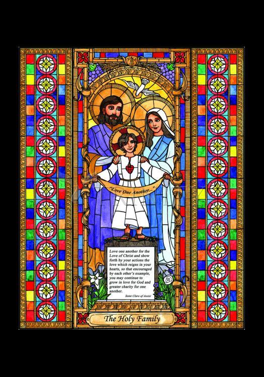 Holy Family - Holy Card by Brenda Nippert - Trinity Stores