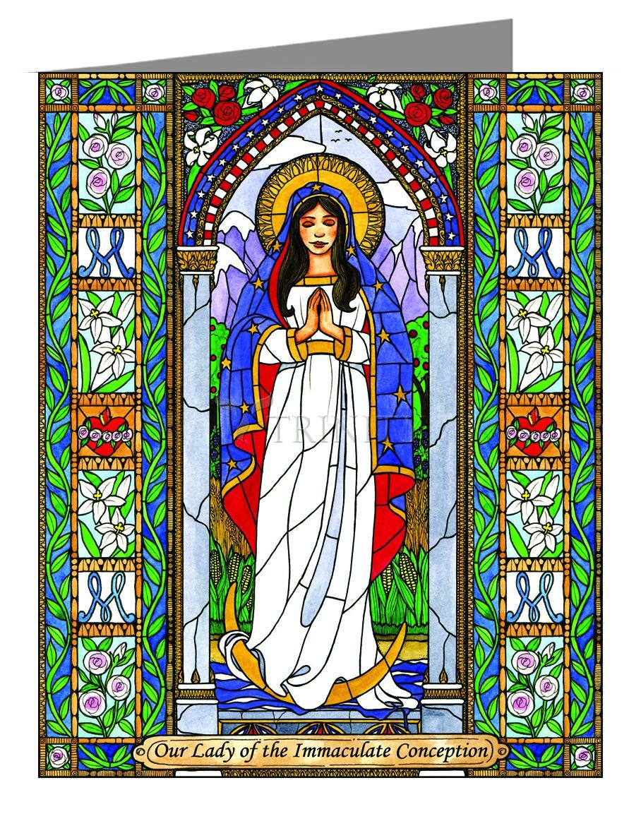 Our Lady of the Immaculate Conception - Note Card by Brenda Nippert - Trinity Stores