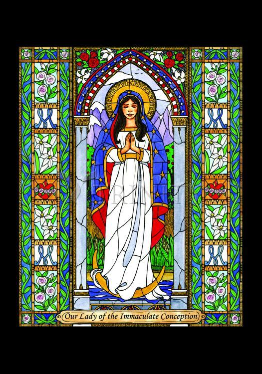 Our Lady of the Immaculate Conception - Holy Card by Brenda Nippert - Trinity Stores