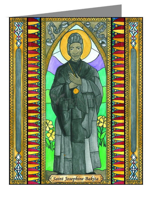 St. Josephine Bakita - Note Card by Brenda Nippert - Trinity Stores
