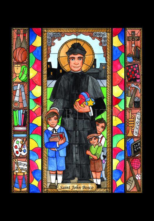 St. John Bosco - Holy Card by Brenda Nippert - Trinity Stores