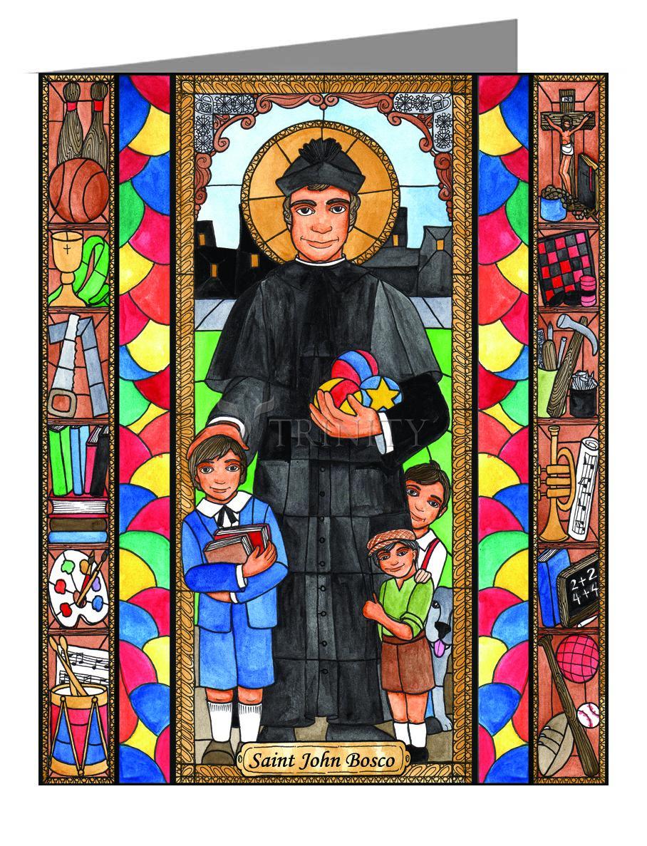 St. John Bosco - Note Card Custom Text by Brenda Nippert - Trinity Stores