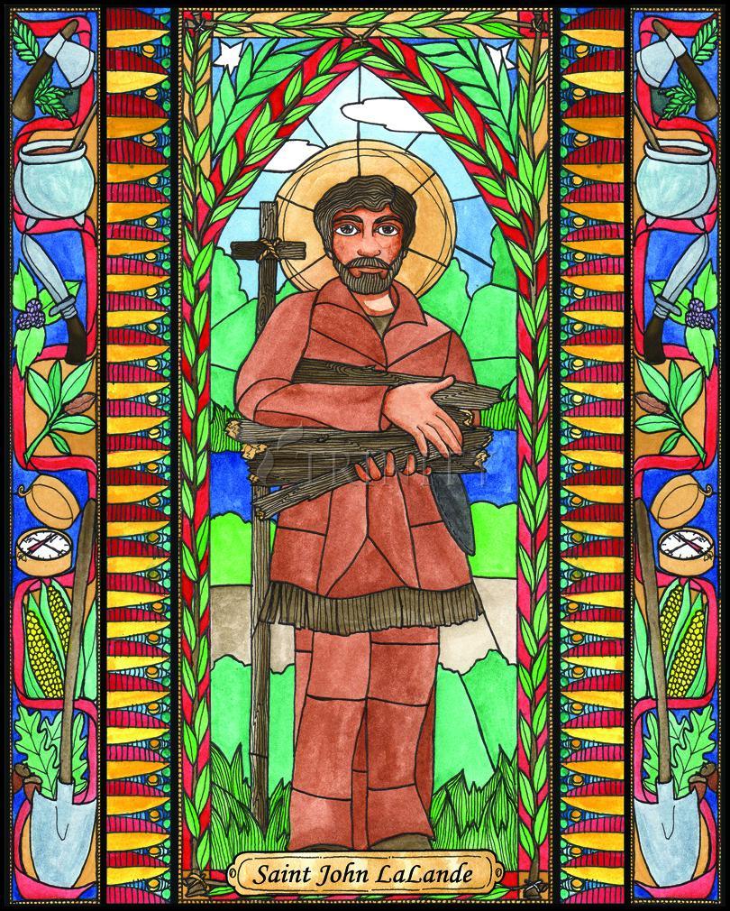 St. John LaLande - Wood Plaque by Brenda Nippert - Trinity Stores