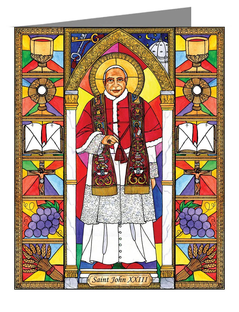 St. John XXIII - Note Card Custom Text by Brenda Nippert - Trinity Stores