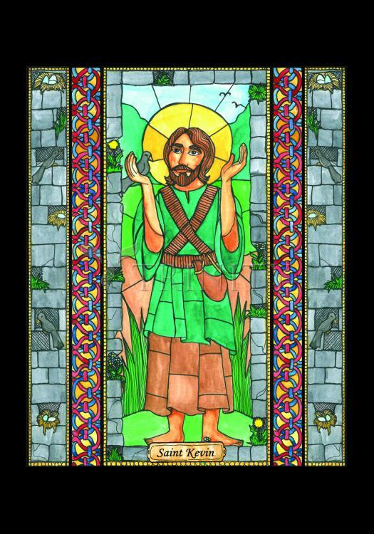 St. Kevin - Holy Card by Brenda Nippert - Trinity Stores