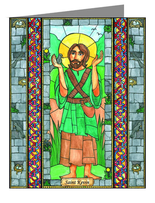 St. Kevin - Note Card Custom Text by Brenda Nippert - Trinity Stores
