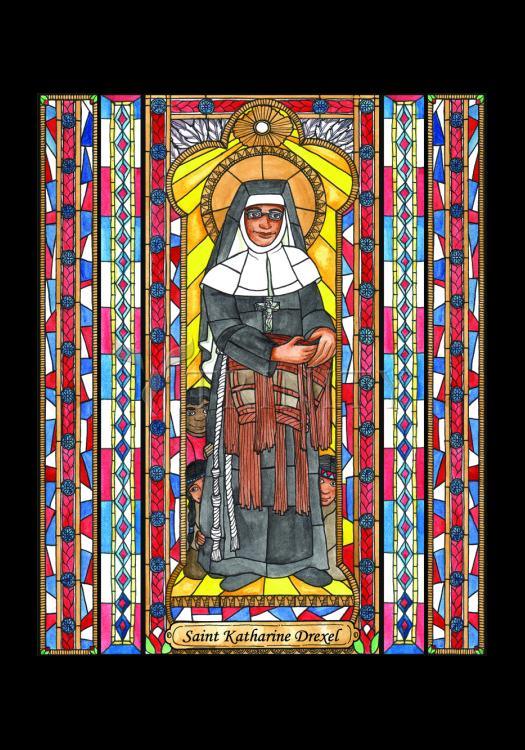 St. Katharine Drexel - Holy Card by Brenda Nippert - Trinity Stores