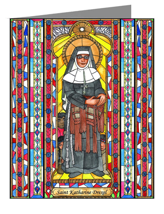 St. Katharine Drexel - Note Card Custom Text by Brenda Nippert - Trinity Stores