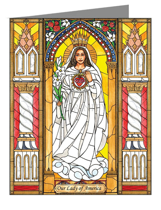 Our Lady of America - Note Card by Brenda Nippert - Trinity Stores