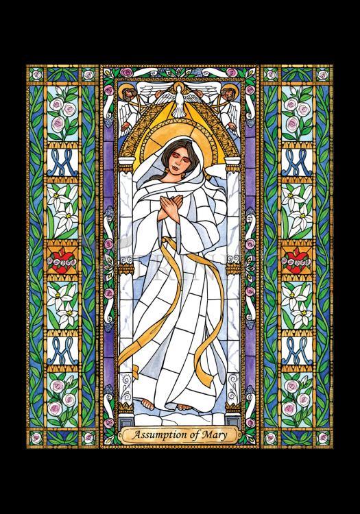 Assumption of Mary - Holy Card by Brenda Nippert - Trinity Stores