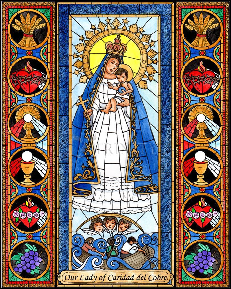 Our Lady of Caridad del Cobre - Wood Plaque by Brenda Nippert - Trinity Stores