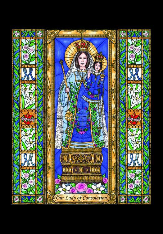 Our Lady of Consolation - Holy Card by Brenda Nippert - Trinity Stores