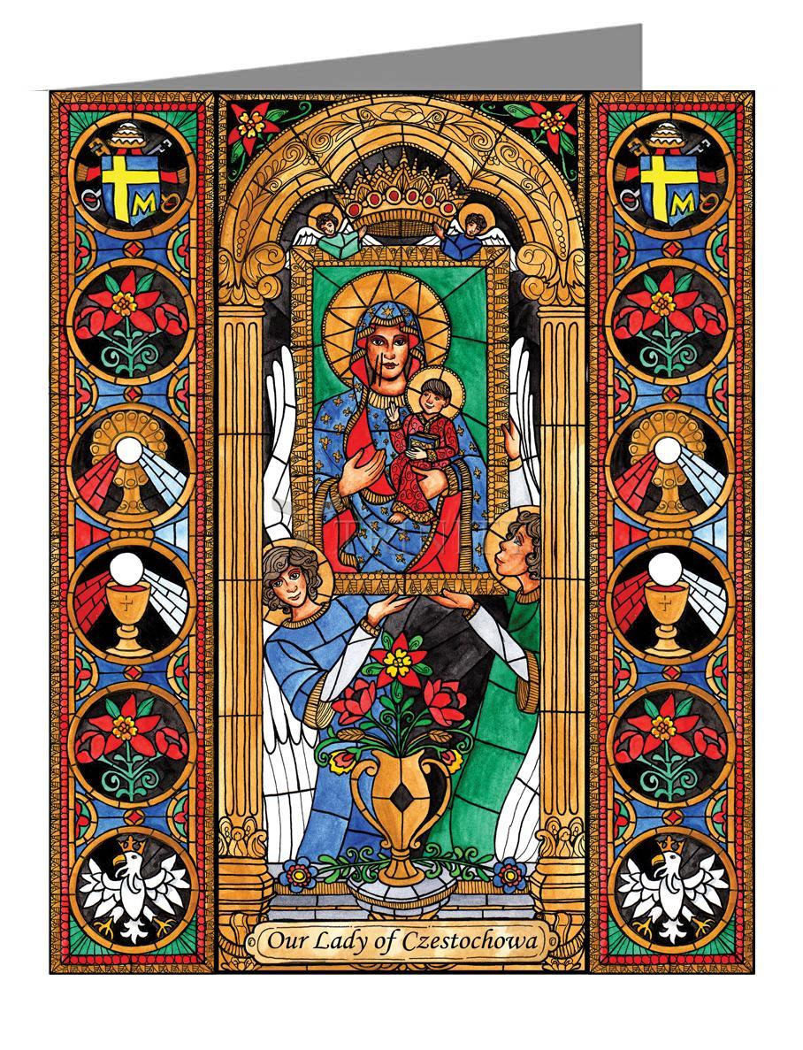 Our Lady of Czestochowa - Note Card Custom Text by Brenda Nippert - Trinity Stores