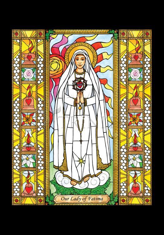 Our Lady of Fatima - Holy Card by Brenda Nippert - Trinity Stores