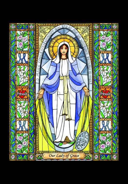 Our Lady of Grace - Holy Card by Brenda Nippert - Trinity Stores