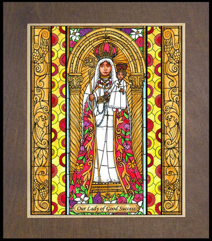 Our Lady of Good Success - Wood Plaque Premium by Brenda Nippert - Trinity Stores