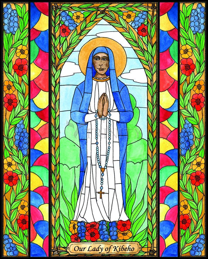 Our Lady of Kibeho - Wood Plaque by Brenda Nippert - Trinity Stores