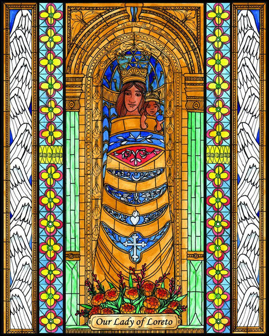 Our Lady of Loreto - Wood Plaque by Brenda Nippert - Trinity Stores