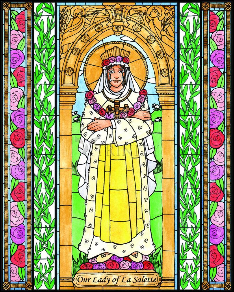Our Lady of La Salette - Wood Plaque by Brenda Nippert - Trinity Stores