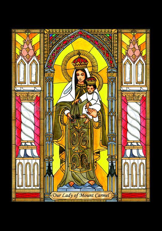 Our Lady of Mt. Carmel - Holy Card by Brenda Nippert - Trinity Stores