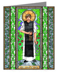 Custom Text Note Card - St. Leonard of Noblac by B. Nippert