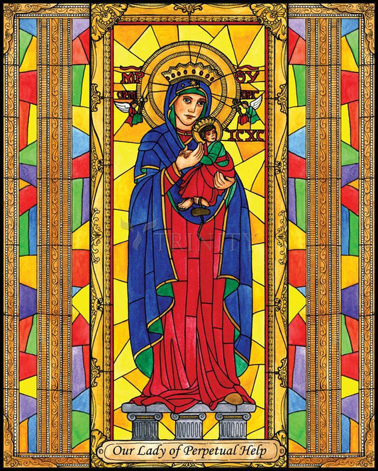 Our Lady of Perpetual Help - Wood Plaque by Brenda Nippert - Trinity Stores