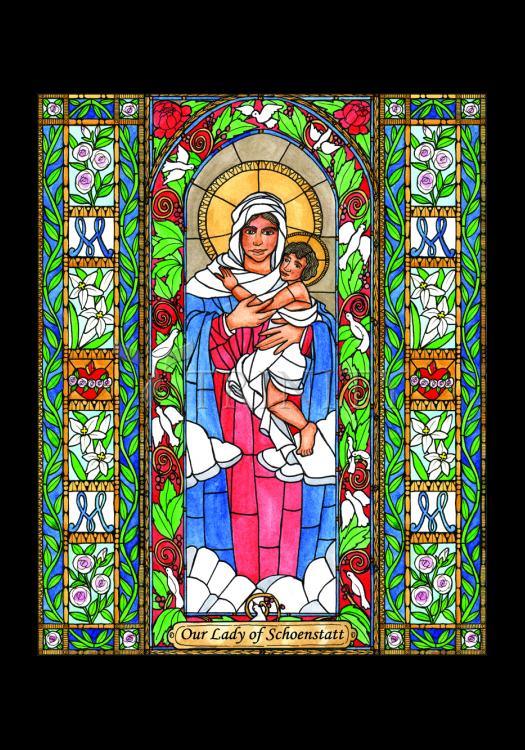 Our Lady of Schoenstatt - Holy Card by Brenda Nippert - Trinity Stores