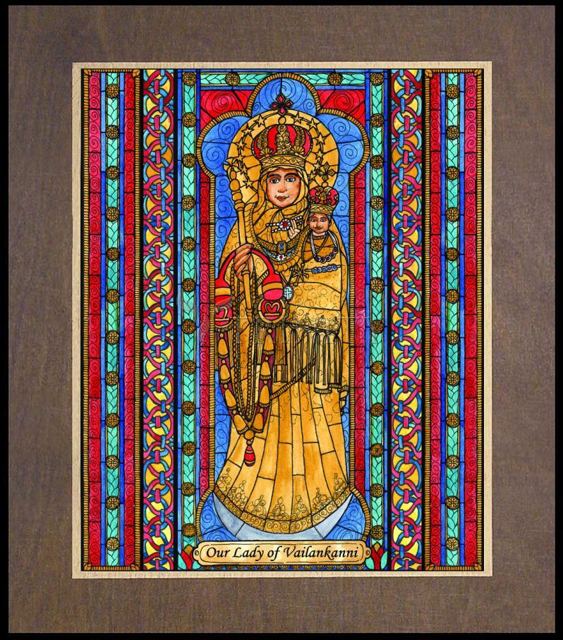 Our Lady of Vailankanni - Wood Plaque Premium by Brenda Nippert - Trinity Stores