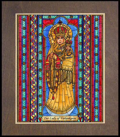 Our Lady of Vailankanni - Wood Plaque Premium by Brenda Nippert - Trinity Stores