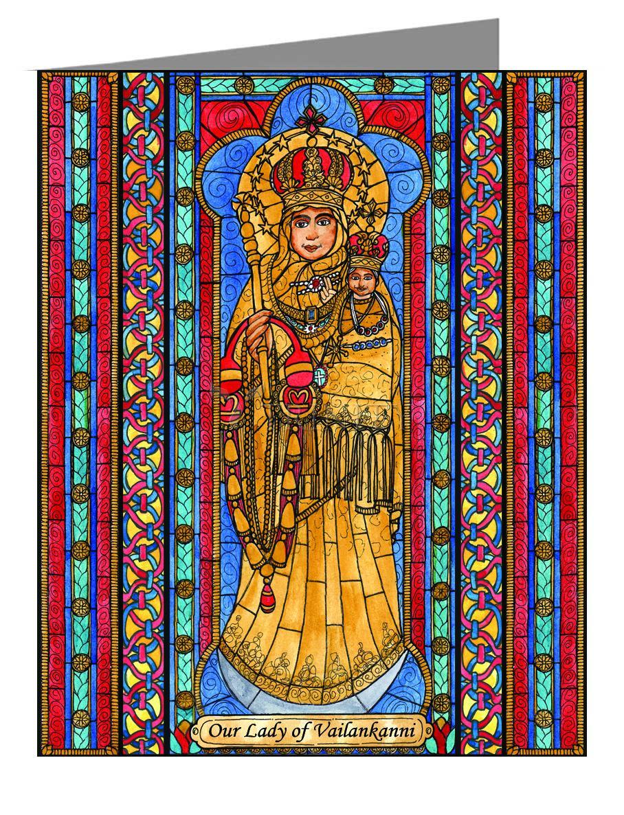 Our Lady of Vailankanni - Note Card Custom Text by Brenda Nippert - Trinity Stores