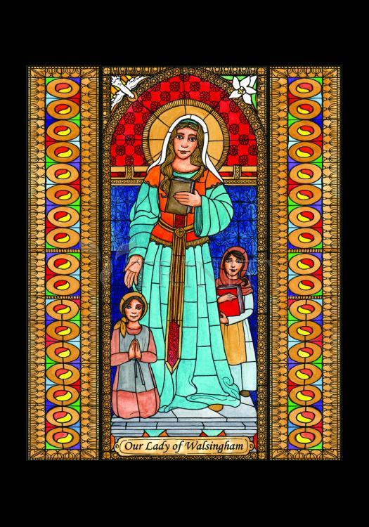Our Lady of Walsingham - Holy Card by Brenda Nippert - Trinity Stores