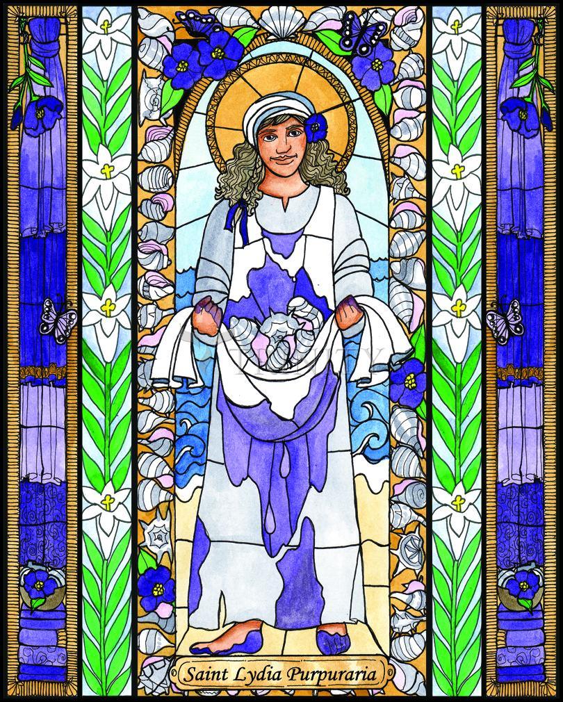 St. Lydia Purpuraria - Wood Plaque by Brenda Nippert - Trinity Stores