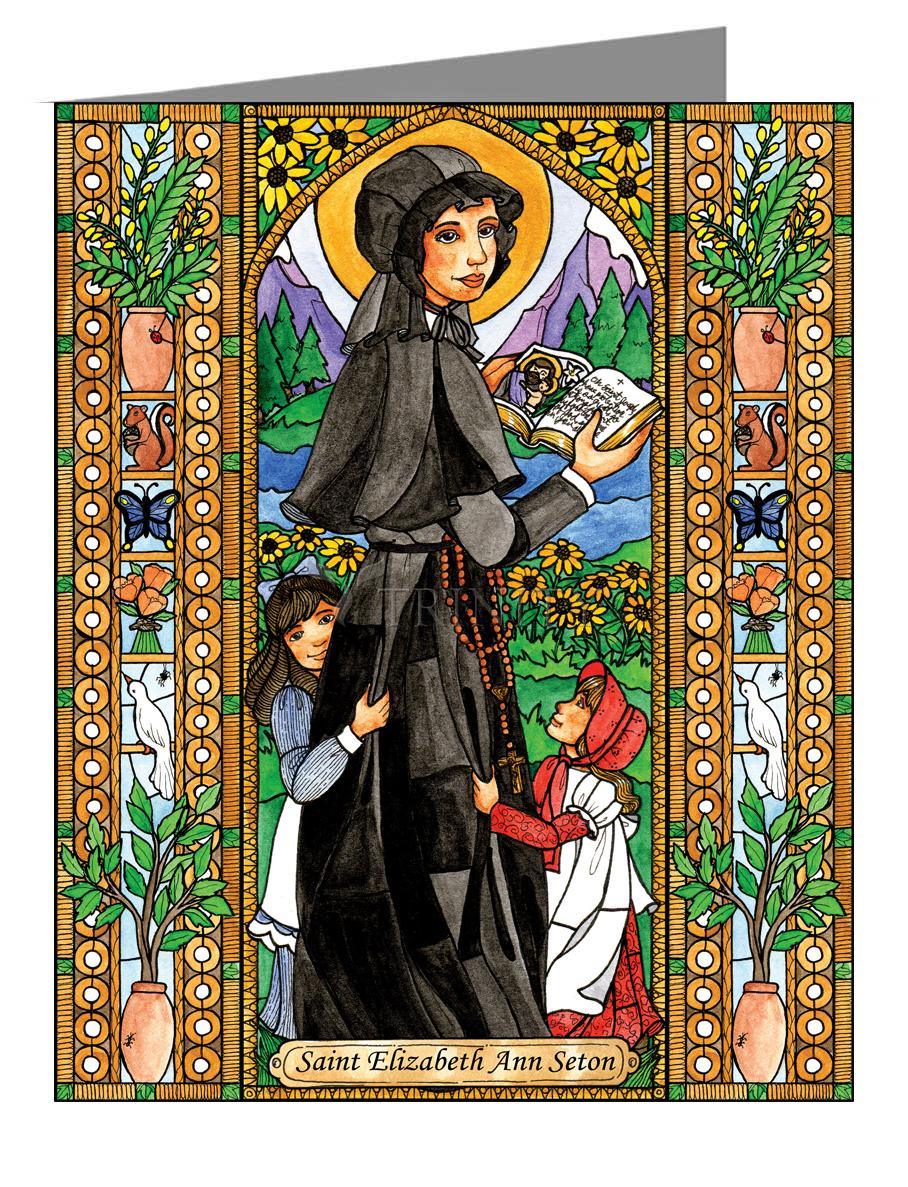 St. Elizabeth Ann Seton - Note Card Custom Text by Brenda Nippert - Trinity Stores