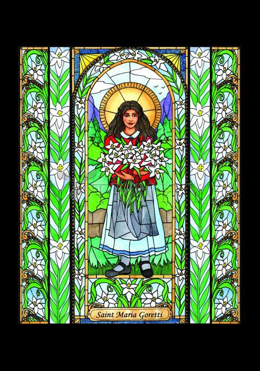 St. Maria Goretti - Holy Card by Brenda Nippert - Trinity Stores