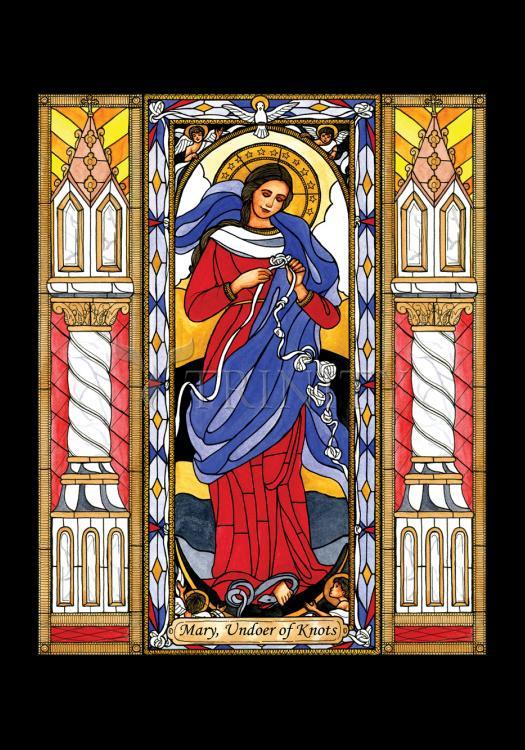 Mary, Undoer of Knots - Holy Card by Brenda Nippert - Trinity Stores