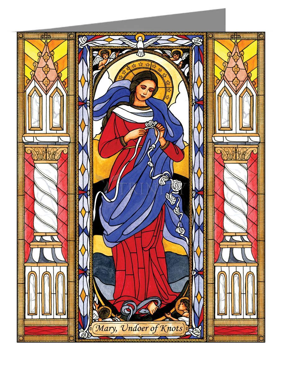 Mary, Undoer of Knots - Note Card Custom Text by Brenda Nippert - Trinity Stores