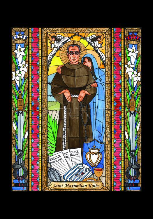 St. Maximilian Kolbe - Holy Card by Brenda Nippert - Trinity Stores