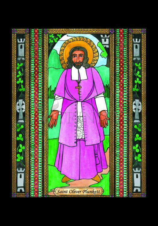 St. Oliver Plunkett - Holy Card by Brenda Nippert - Trinity Stores