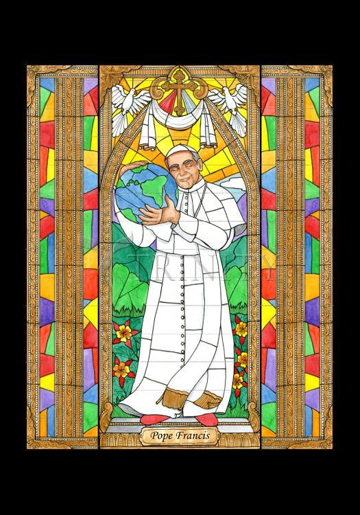 Pope Francis - Holy Card by Brenda Nippert - Trinity Stores