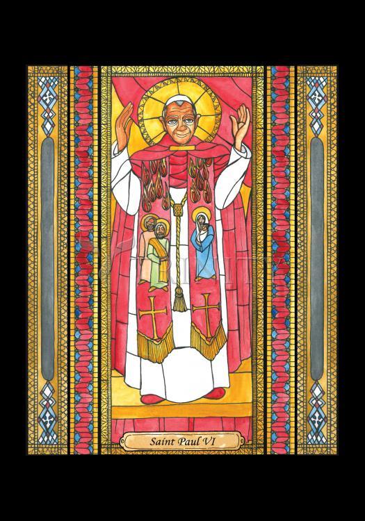 St. Pope Paul VI - Holy Card by Brenda Nippert - Trinity Stores