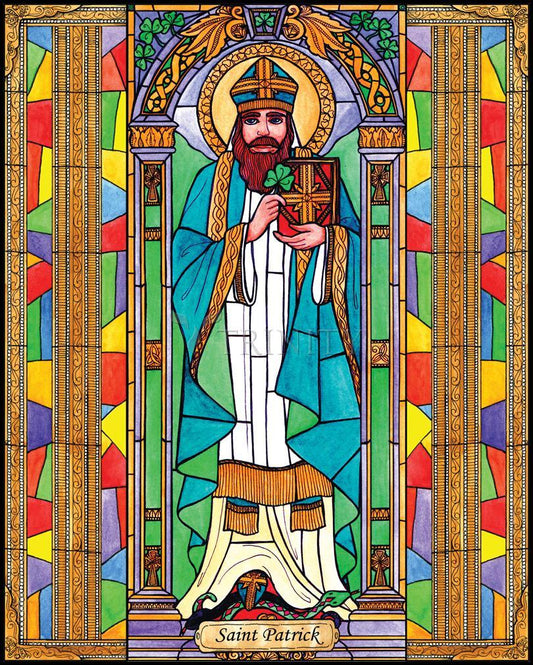 St. Patrick - Wood Plaque by Brenda Nippert - Trinity Stores