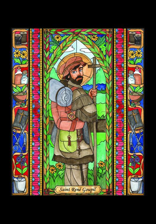 St. René Goupil - Holy Card by Brenda Nippert - Trinity Stores