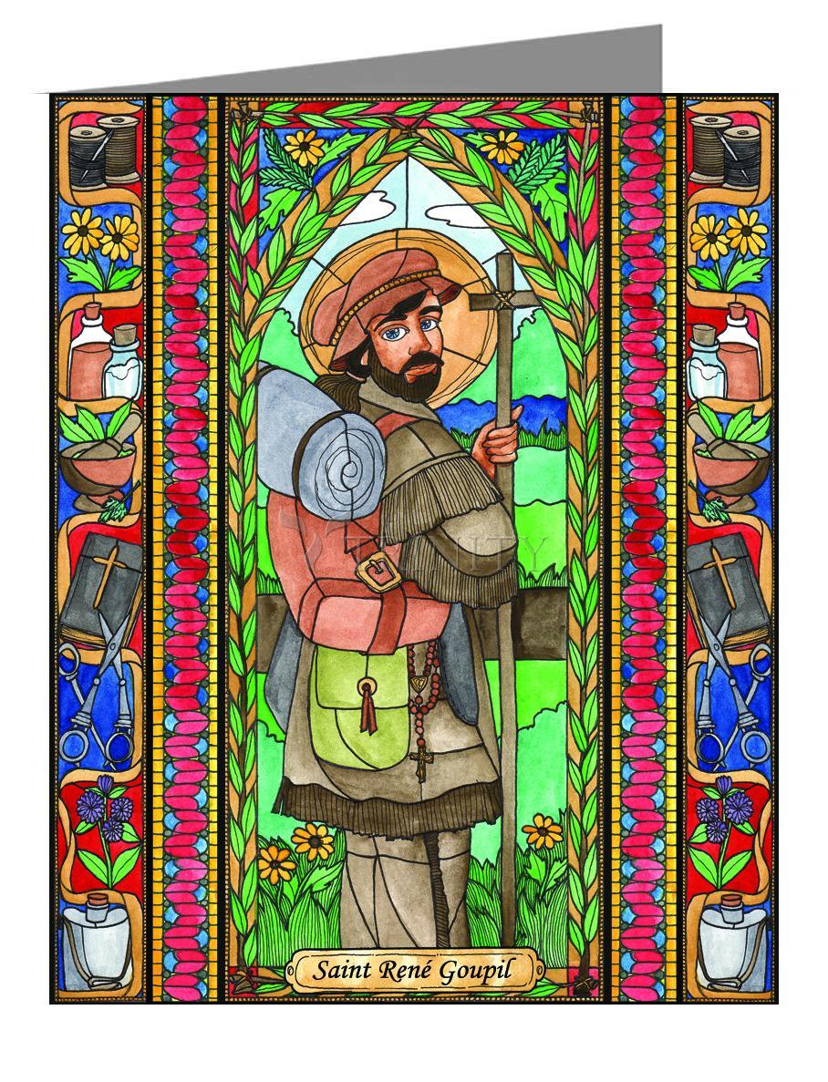 St. René Goupil - Note Card Custom Text by Brenda Nippert - Trinity Stores