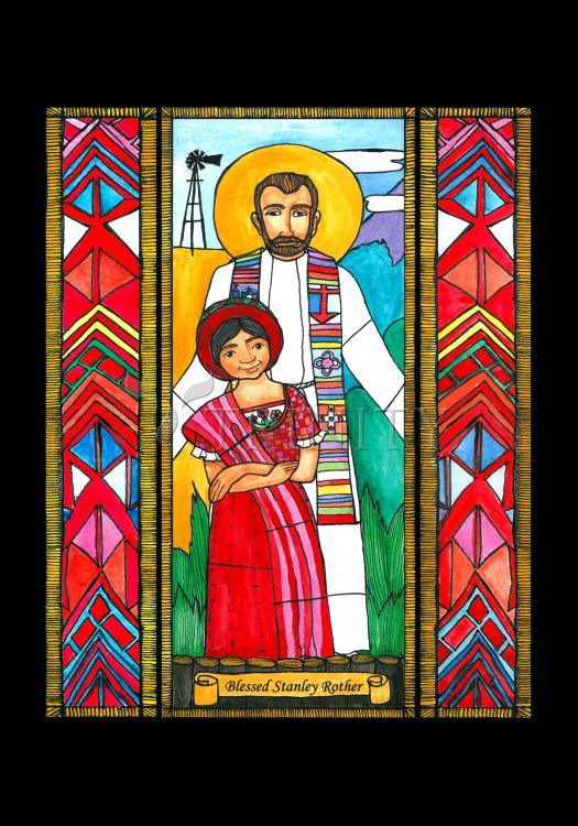 Bl. Stanley Rother - Holy Card by Brenda Nippert - Trinity Stores