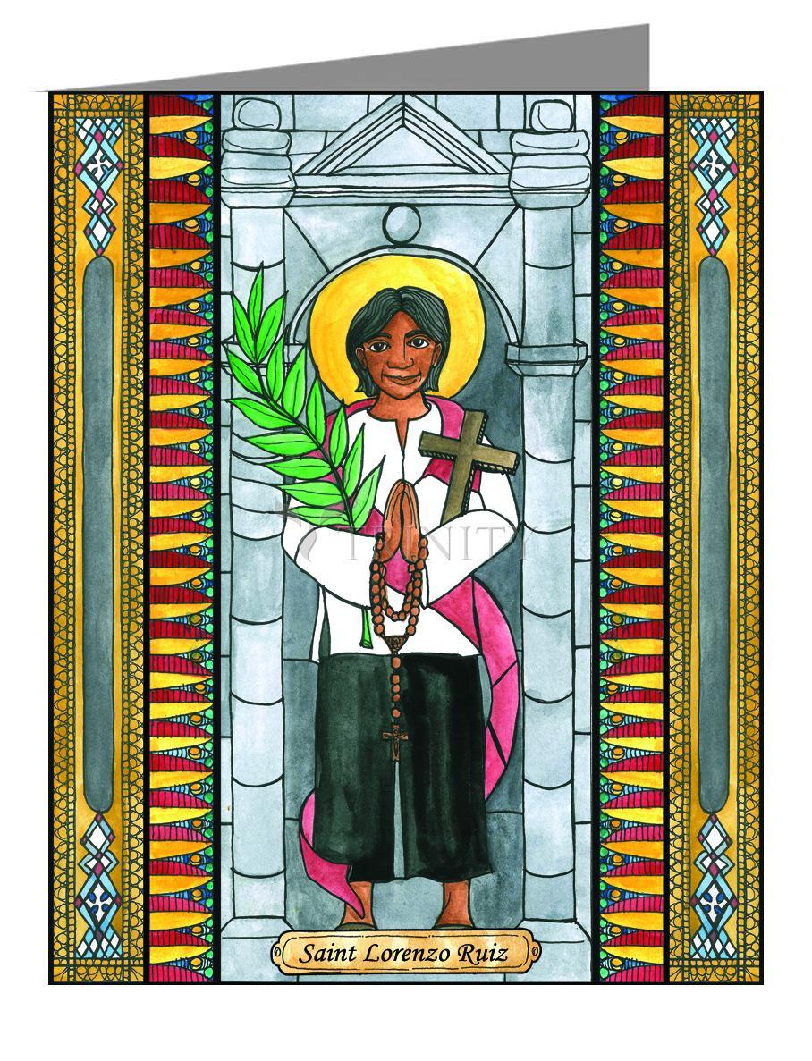 St. Lorenzo Ruiz - Note Card Custom Text by Brenda Nippert - Trinity Stores