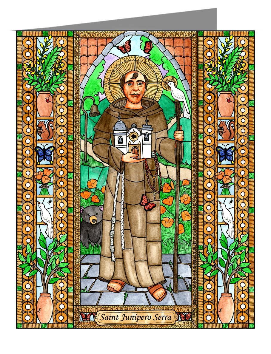 St. Junipero Serra - Note Card Custom Text by Brenda Nippert - Trinity Stores