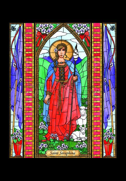 St. Seraphina - Holy Card by Brenda Nippert - Trinity Stores