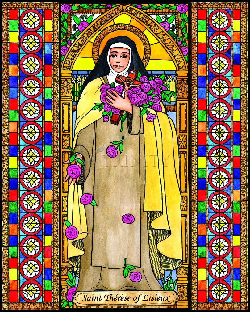 St. Thérèse of Lisieux - Wood Plaque by Brenda Nippert - Trinity Stores