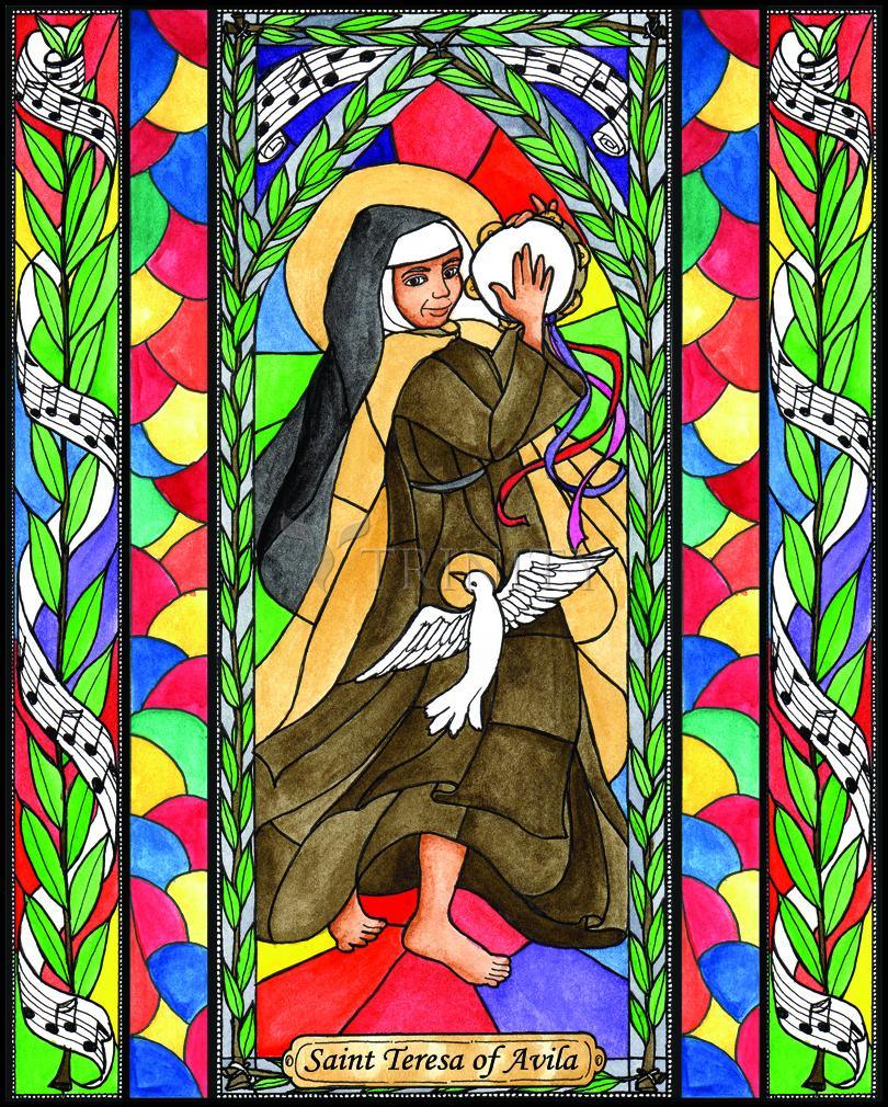 St. Teresa of Avila - Wood Plaque by Brenda Nippert - Trinity Stores