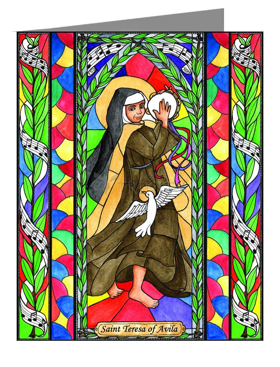 St. Teresa of Avila - Note Card Custom Text by Brenda Nippert - Trinity Stores